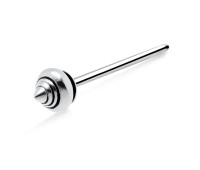Top Shaped Silver Straight Nose Stud NSKA-1028